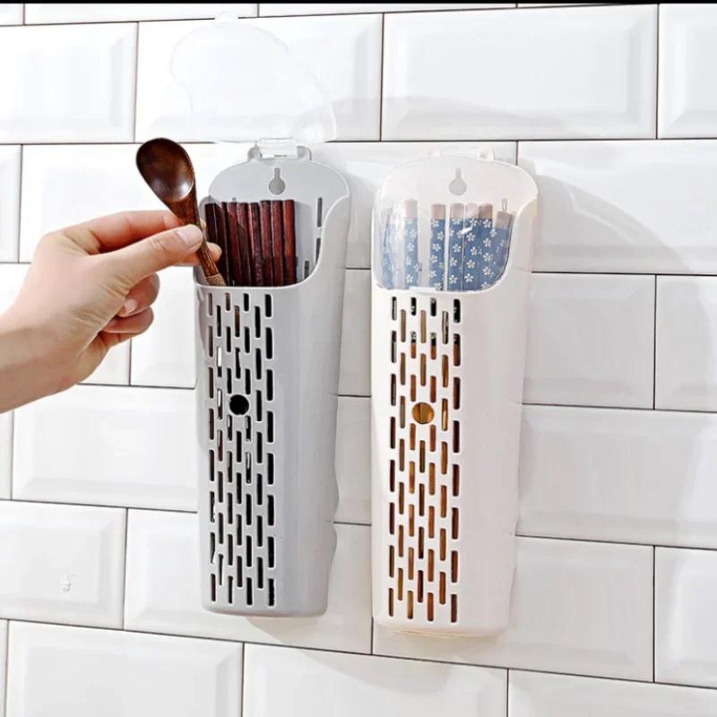 1PC Plastic Kitchen Cutlery Storage Box Utensil Holder Knife Fork Spoon Chopsticks Drying Rack Organizer Tableware Drainer