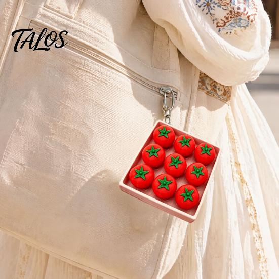 Stress Relief Fidget Toy 3D Printed Fruit Vegetable Clicker, 9-in-1 Tomato Blueberry Pepper Clicker Finger Clicky Button for Relaxation