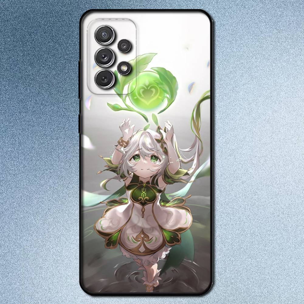 G-Genshin Impact Nahida Phone Case For Samsung S25,S24,S21,S22,S23,S30,Ultra,S20,Plus,Fe,Lite,Note,10,9,5G Black Cover