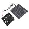 20W Solar Exhaust Fan Quiet Monocrystalline Solar Panel Ventilation Fan with Bracket for Chicken Coop Pet House
