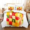 Fruit Duvet Cover Set Queen Size Quilt Covers Double Bed 220x240 3D Single Thin Bedding Set 2PCS 3PCS Pillowcase Full Twin King