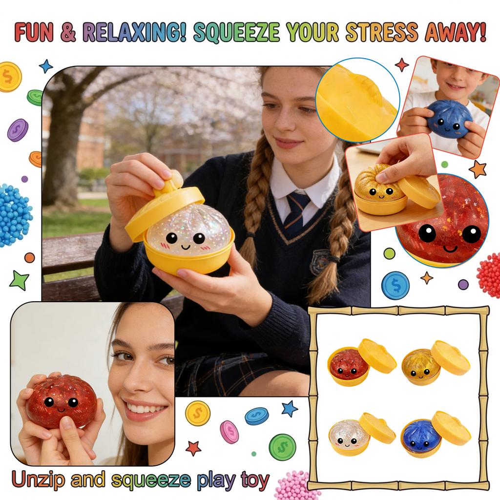 4pcs Factory Decompression Water Bottle Beverage Bottle Music Decompression Slow Venting Toy