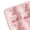 Osterformen Hitzebeständige Hasenformform Osterhase Silikonformen für Kuchen Eis Seife Kerze Keks Dessert Süßigkeit Handwerk