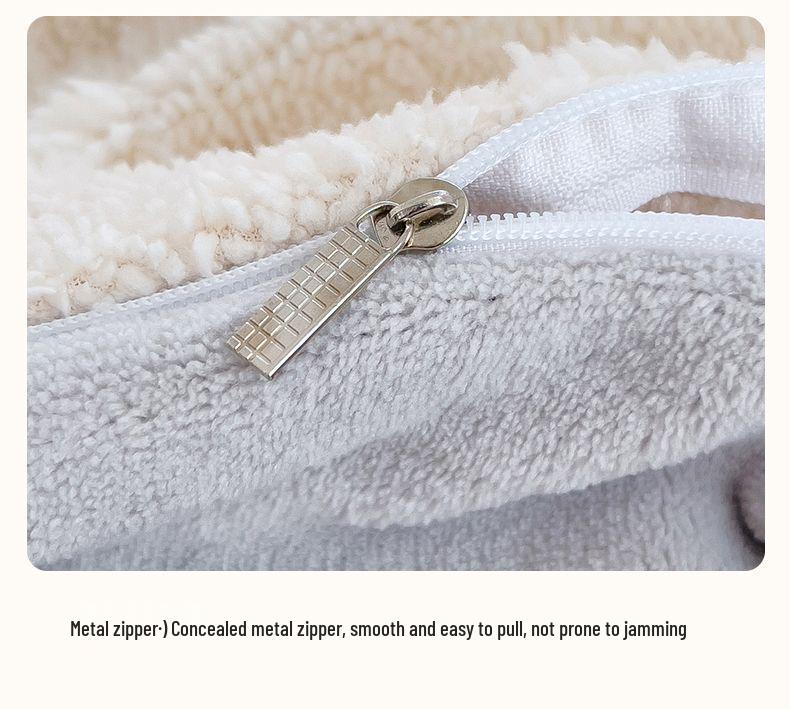 Nanjiren Plush Flannel Bedding Set - Includes 3-Piece Sheet Set & 4-Piece Quilt Cover for Bed.