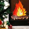 6 Set Fake Fire Fake Fireplace Campfire Flame 12 Inch 3D Cardboard Campfire Centerpiece Artificial Cardboard Fireplace Decoration