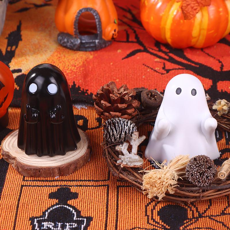 Suport adorabil pentru pixuri fantomă, ornament de birou drăguț de desene animate, statuetă fantomă creativă, jucării, decorațiune de Halloween, cadouri