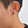 Minimalist Natural Stone Stud Earrings for Men Women,Gold Plated Stainless Steel Round Stud Earrings,Anti Allergy Earrings Gift