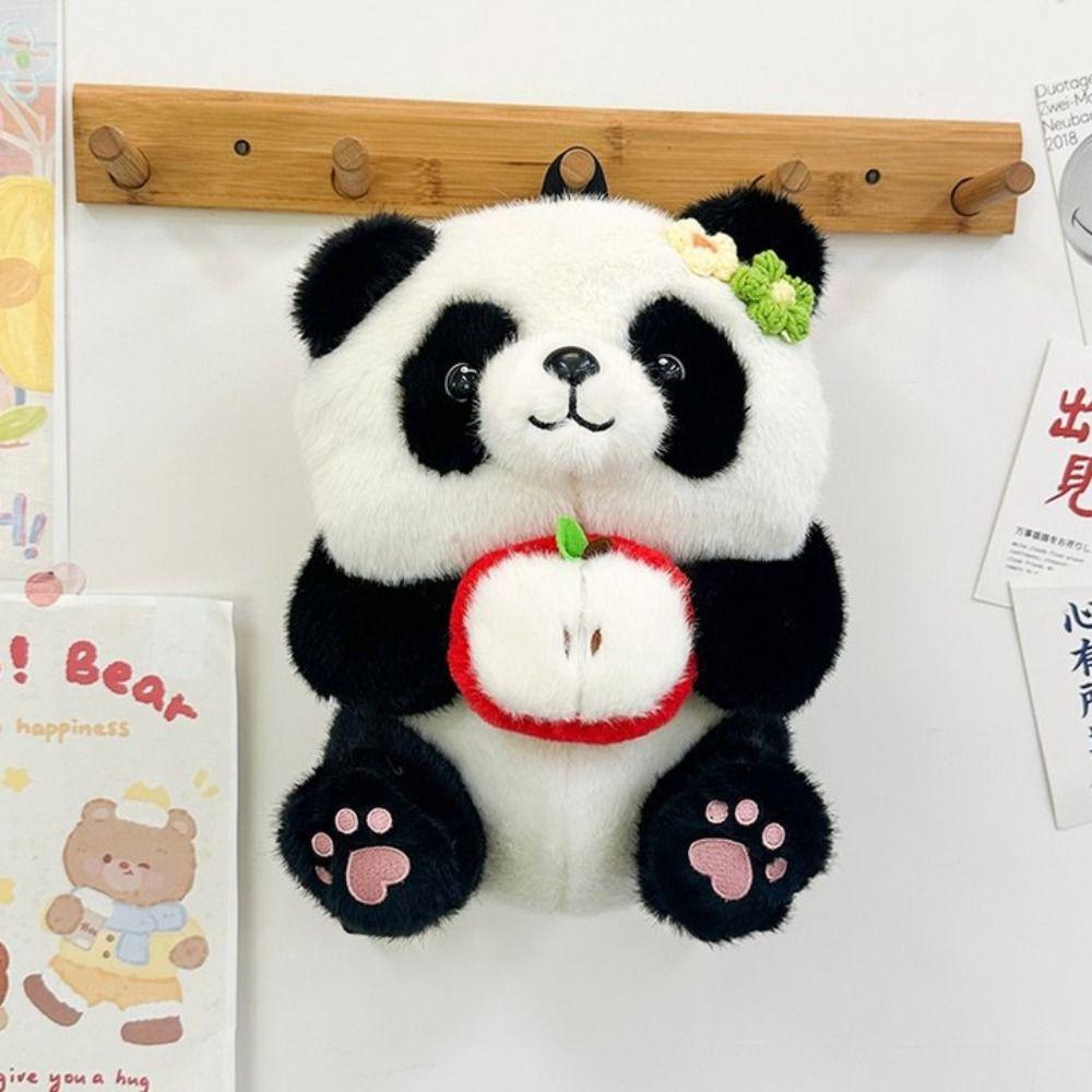 PP Cotton Shoulders Dual Use Knapsack Large Capacity Animal Doll Plush Schoolbag  Autumn Winter