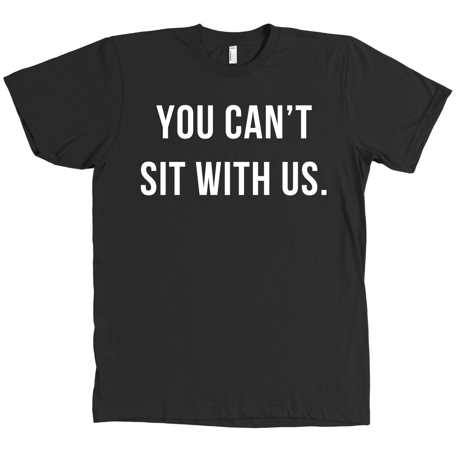 YOU CANT SIT WITH US - Bella + Canvas - MEAN GIRLS T SHIRT TOP TEE NEW S разноцветный