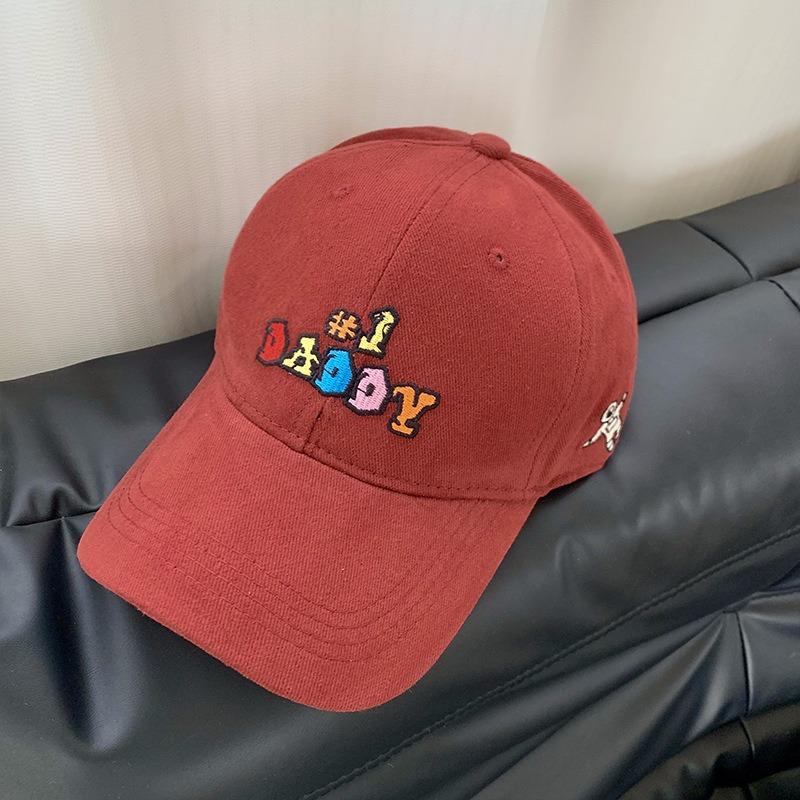 Big Head Circumference New Embroidered Letter Baseball Cap Women's Spring and Summer Increase and Deepen the Face Small Peaked Cap Wide Brim Soft Top