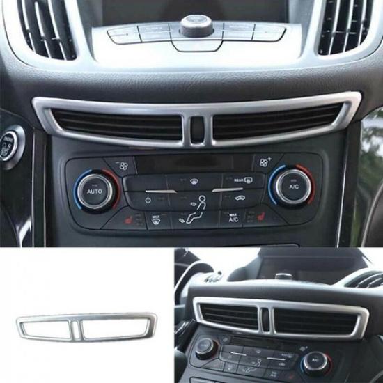 1PCS Central Console Matte Silver For Ford Escape Kuga 2013- Air Outlet Vent