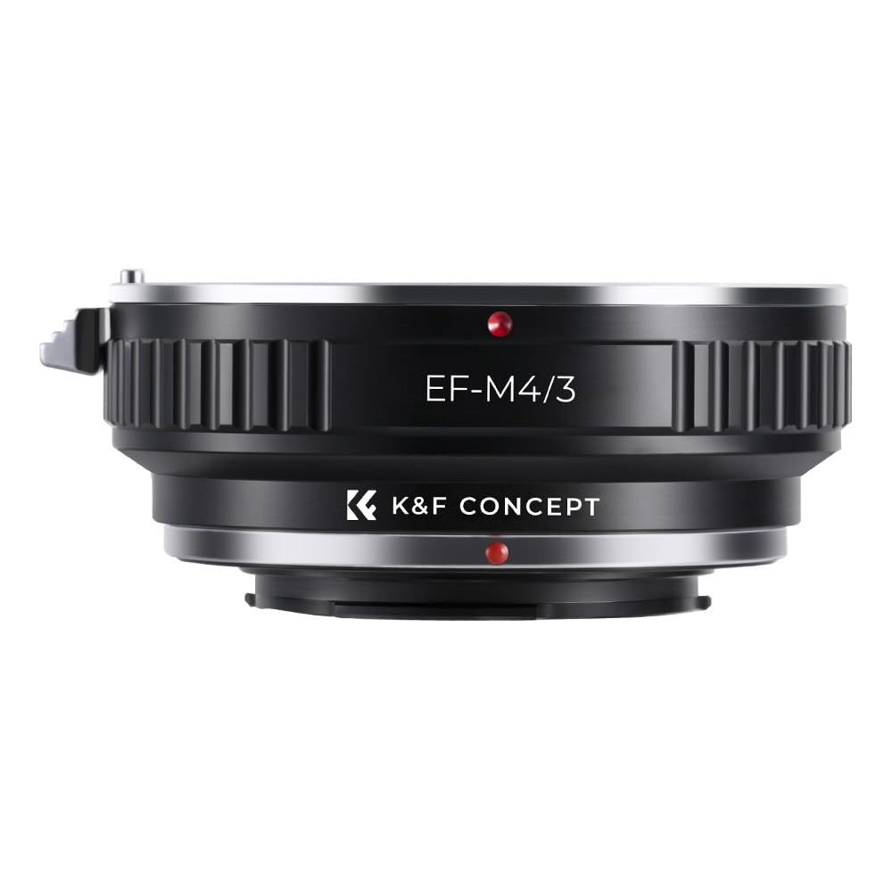 Concept Lens Mount Adapter for Canon EF Mount Lenses to Micro Four Thirds Mount Micro Mount Adapter Ring K&F EOS-M4/3 Cameras, 4/3