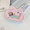 Multifunctional Mini Cosmetic Bag Puppy Stationery Holder Bag Sweet Small Item Bag  Girls