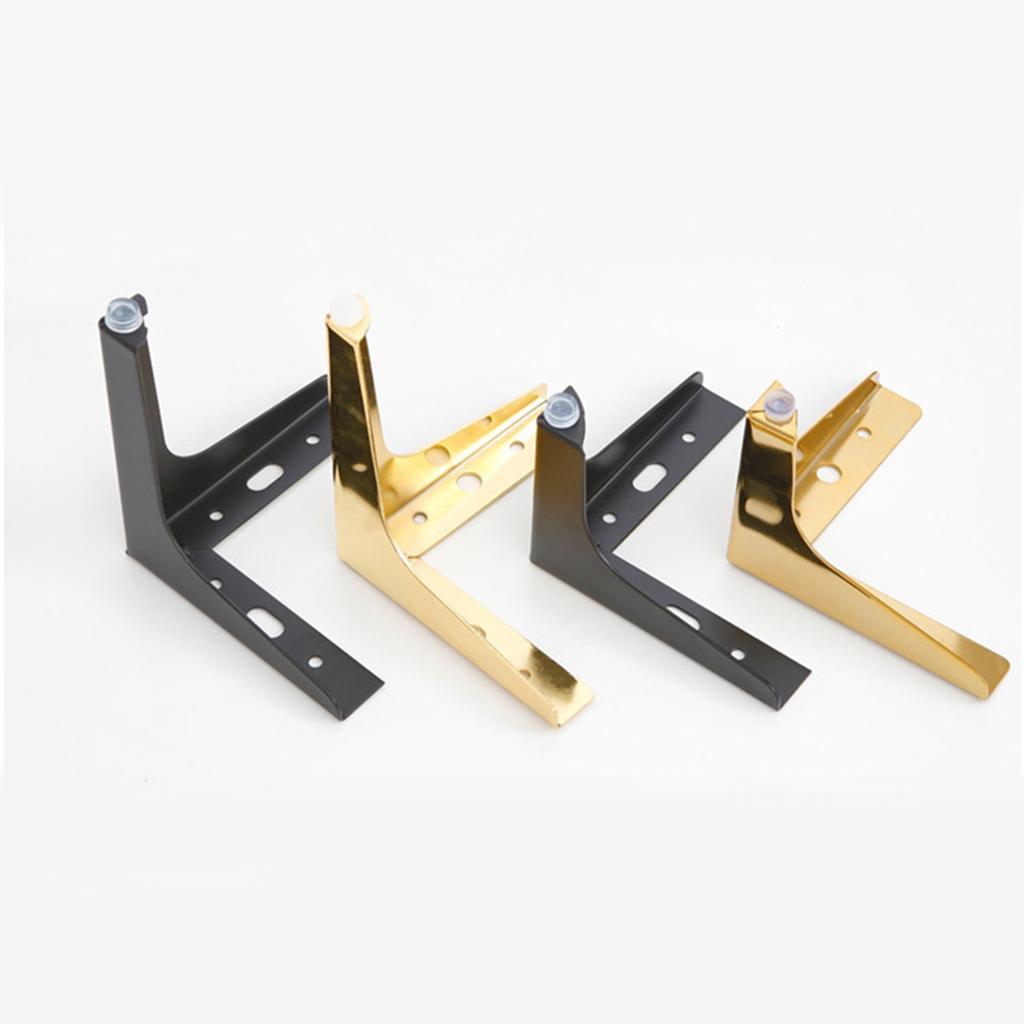 Set of 4 Metal Furniture Legs with Anti Slip Pads Metal Triangle Furniture Legs set for DIY Cabinet Sofa & Chair Support