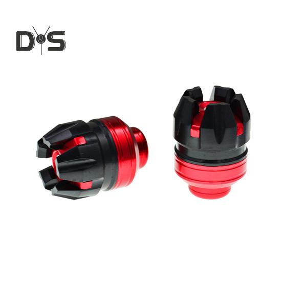 

1 пара универсальных слайдеров рамы мотоцикла, чашка амортизатора из алюминиевого сплава, модифицированная чашка передней вилки электромобиля, защита от падения красный