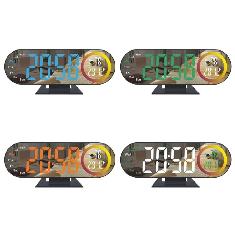 Projection Alarm Clock,Digital Clock with 180° Rotatables Projectors Duals Loud Alarm Clock with Night Lights Bedroom