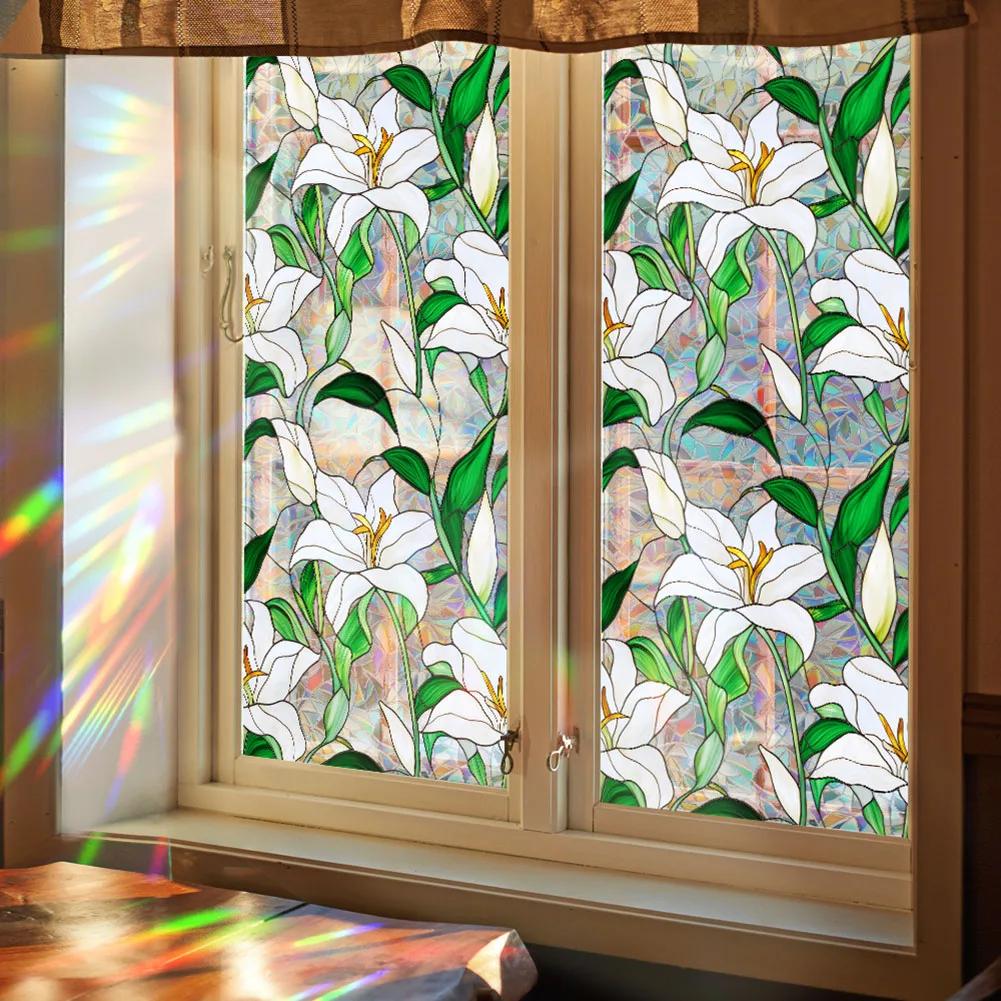 Vibrant Glass Decor Removable Privacy Window Decor Home Privacy Solution 43*100cm Easy Installation Window Film