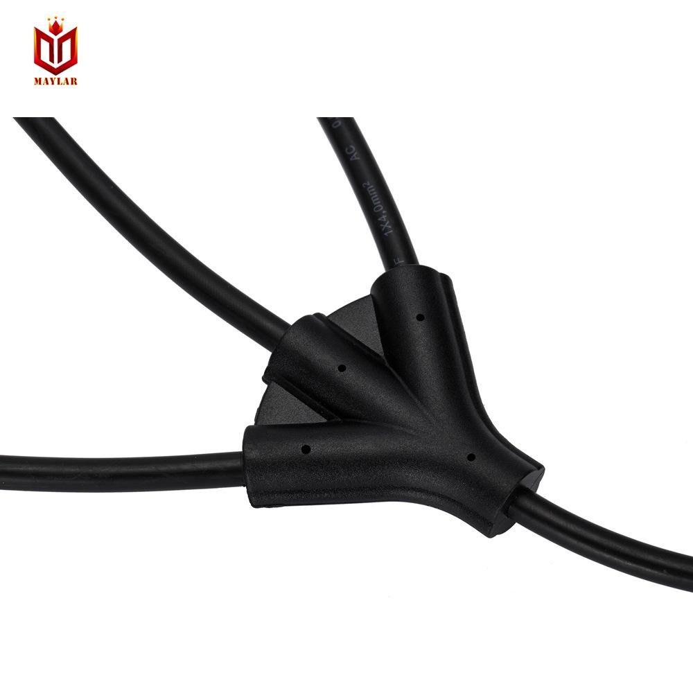 4-Wege MC4 Solar-Verzweiger Y-Typ, 3 auf 1 mit Kabel, Wasserdicht.