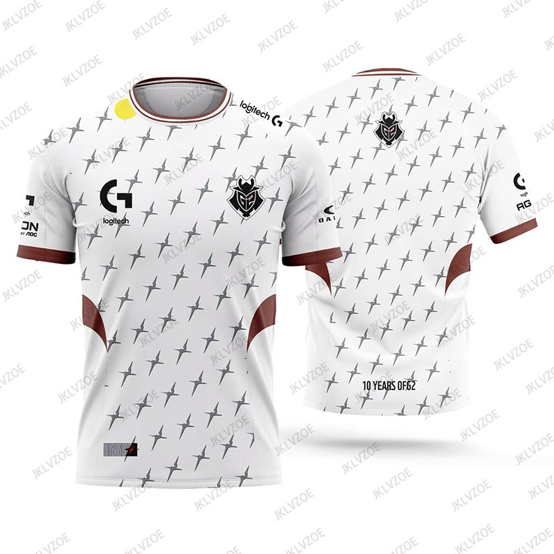 2025 Nowy Jersey dla Entuzjastów Gier Klubowych G2 Esports CSGO League of Legends Gaming Męski T-shirt Lato Casual Dziecięcy/Dorosły Top