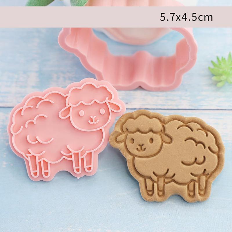 8Pcs/Set  Biscuit Mold Forest Animal Shape Cookie Cutter Icing Fondant Cake Tool