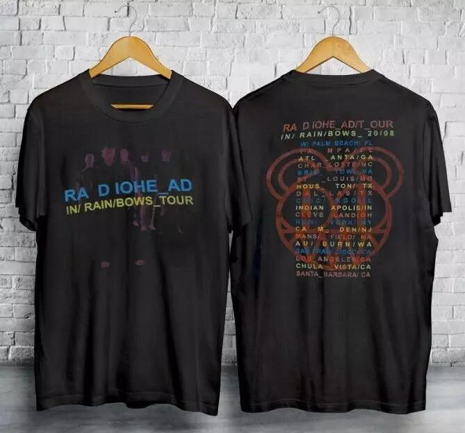 Radiohead Band In Rainbows Tour 2008 Black T Shirt Great new new Tshirt