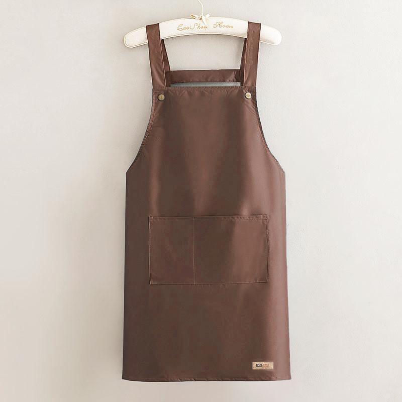 Waterproof Household Printed Oilresistant Kitchen Apron Work Easy Storages