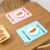 Rectangle Tableware Mat Non-slip Table Pads Durable Baby Silicone Placemat Dining Table