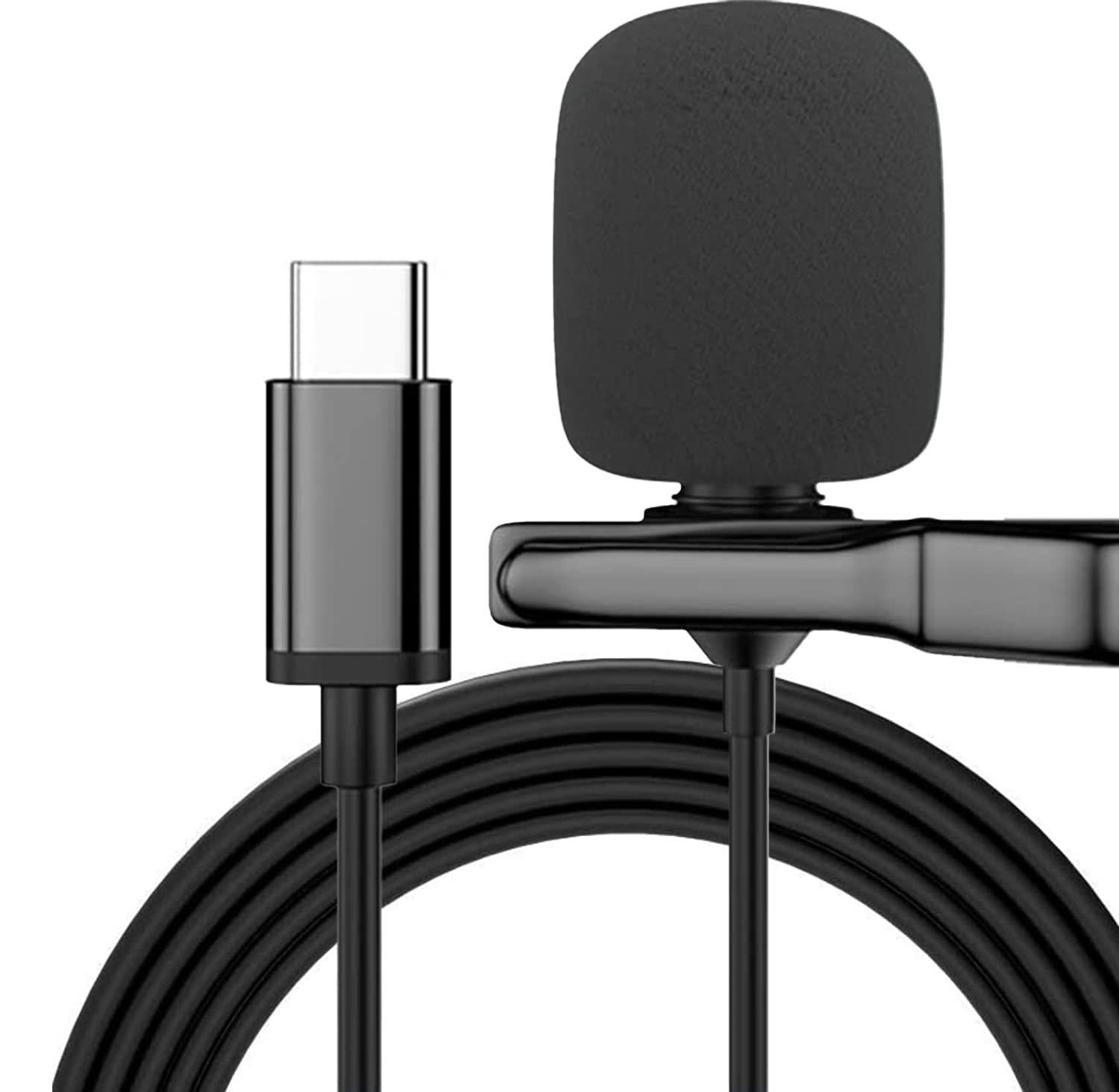 

This clip-on condenser microphone features excellent sound pickup, noise reduction, 360° recording, and a clip-on microphone stand. It s easy to use