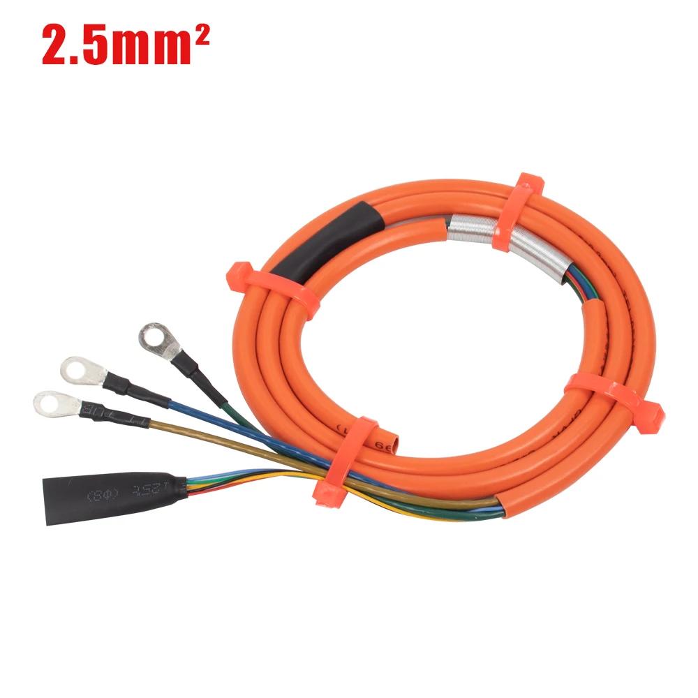 2.0mm² /2.5mm² Waterproof Motor Cable with 3 Motor Phase Wires 5 Hall Senor Wires Circuit Board Cable For Electric Scooter Parts 800W Wheel Hub Engine