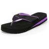 Ortho Joy Doctor Orthopedic Soft Slippers For Women (Black-Purple)