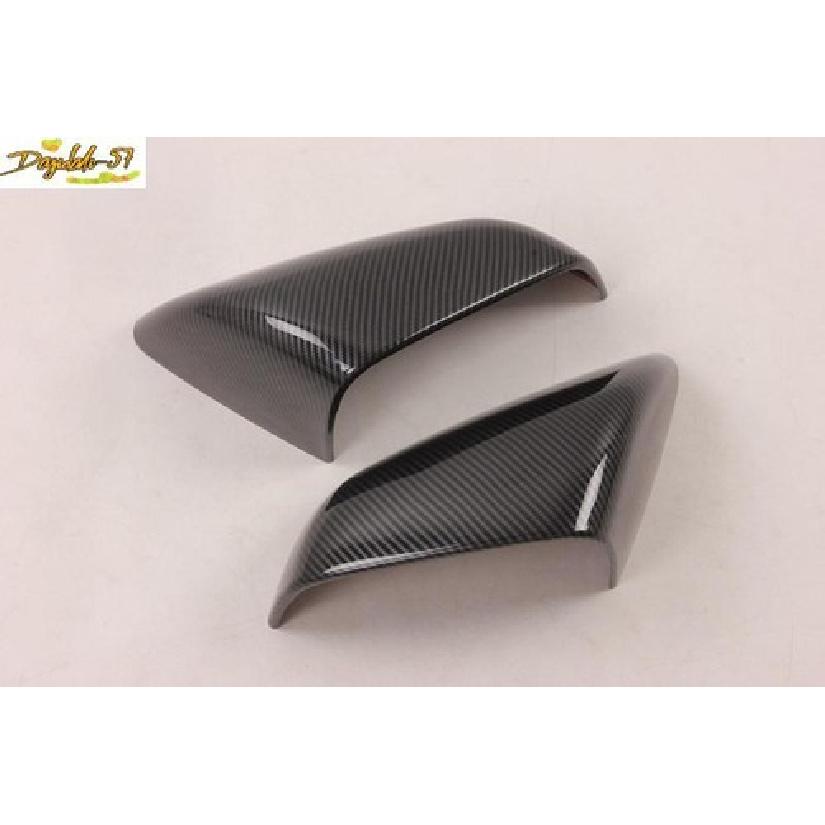 Carbon Fiber Rearview Mirror Lamp Cover Trim Fit For  Tesla Model X 2pcs New