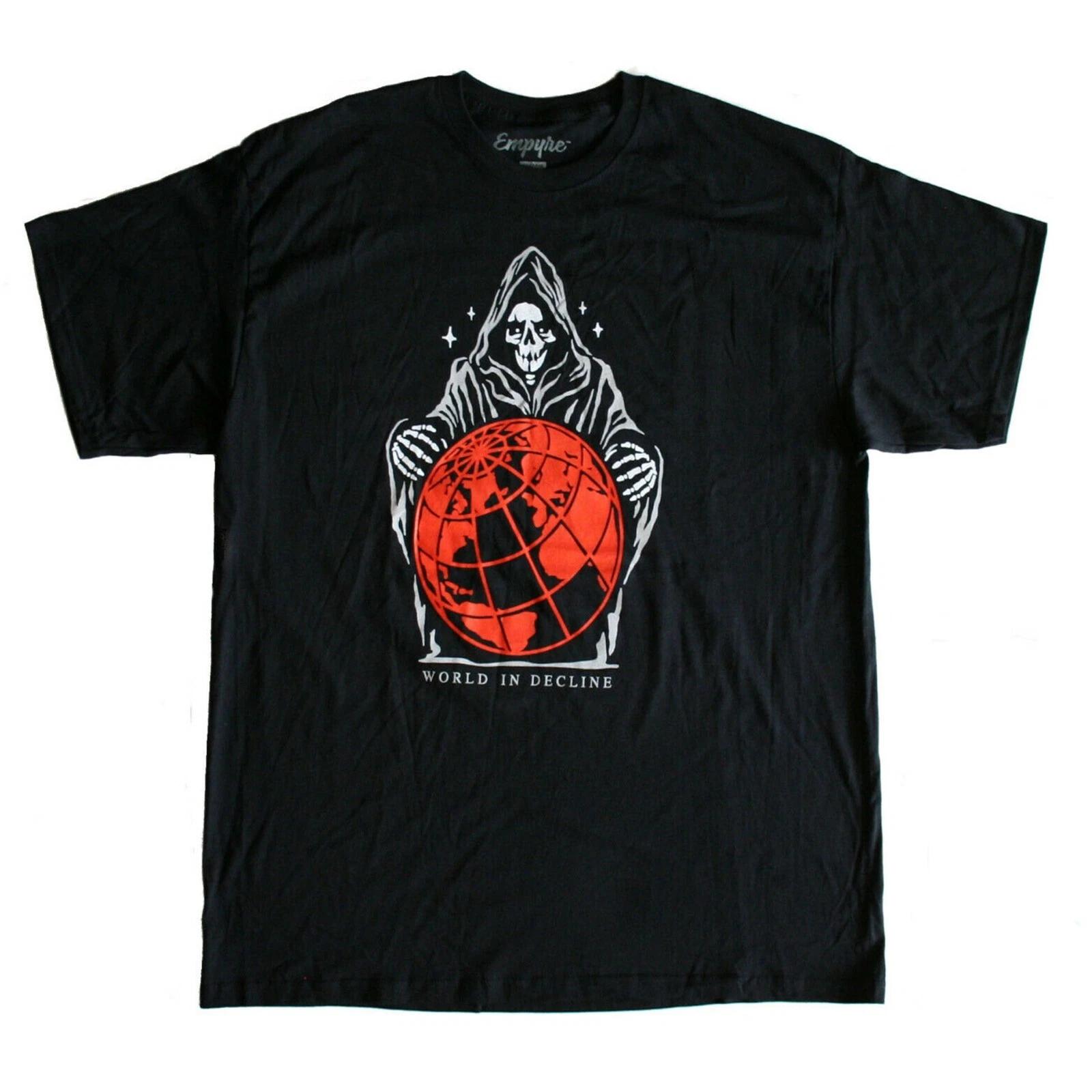 Empyre Grim Reaper World In Decline Men s T-shirt Black, Red, & Gray NEW S