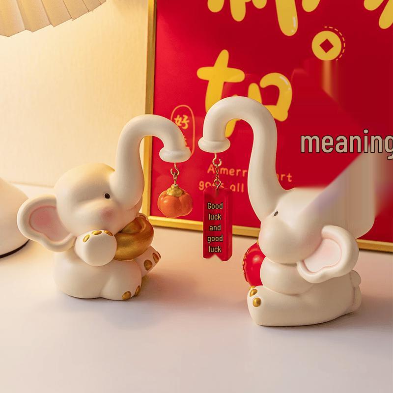 

Auspicious Elephant Resin Sculpture