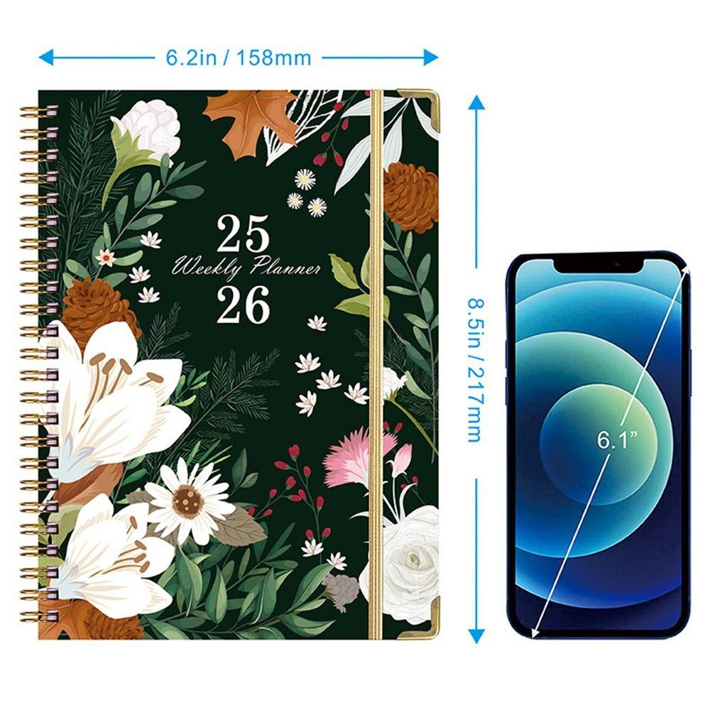 12 Months Schedule Planner Notepad To Do List Binder Coil Notebook A5 Agenda Book  Business