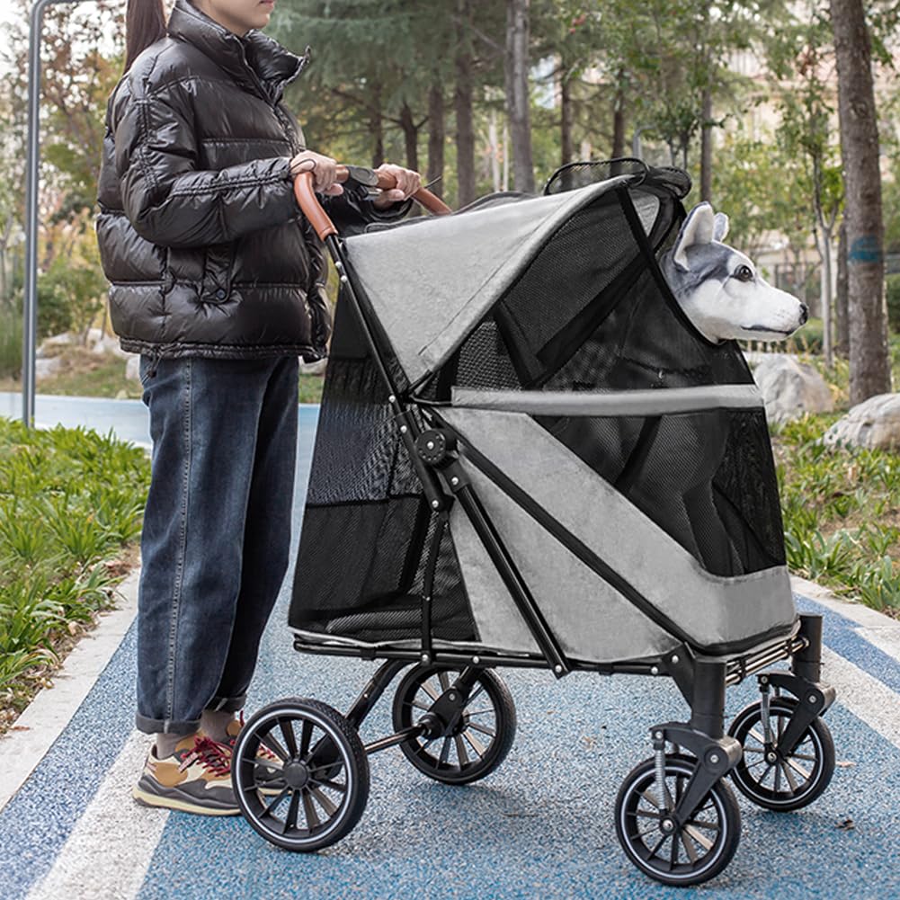 Athvcht Pet Separate Type with Easy To Assemble Dog Easy To Store Dog Large Heavy Load Convenient for Going Small Medium Large Dogs Cart,