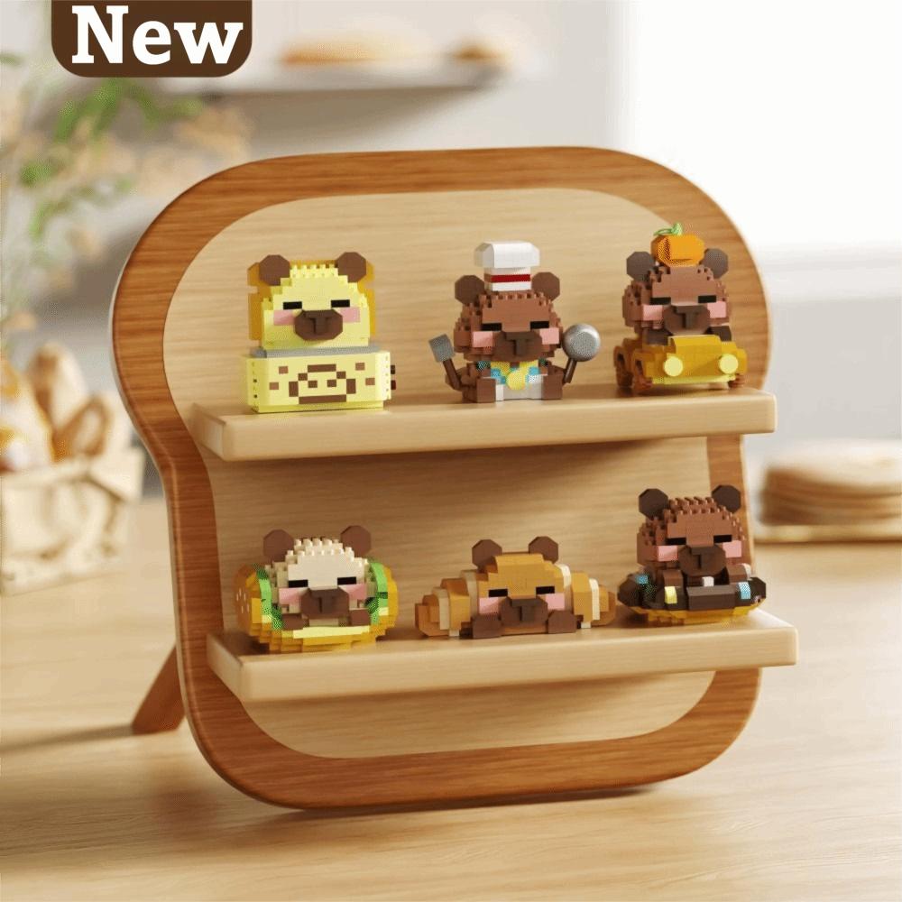 Mini Puzzle Building Blocks Dog Styling Micro Capybara Figurines  Gift for Boy Girl