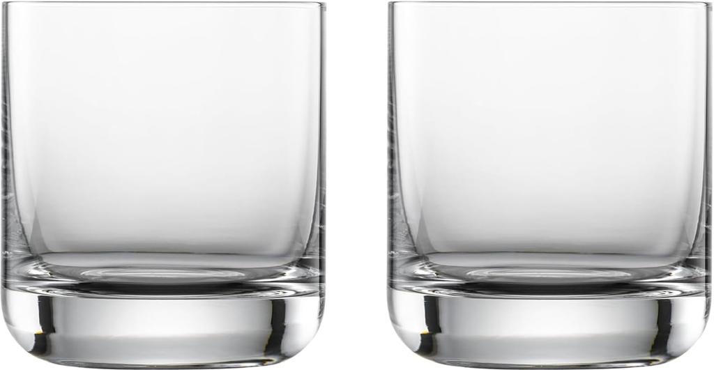 Zwiesel Glass (ZWIESEL GLAS) Shatter-Resistant Tumblers, Simple Design, for Whiskey and Hard Liquor, Pair of 2, Machine-Made (m123664)