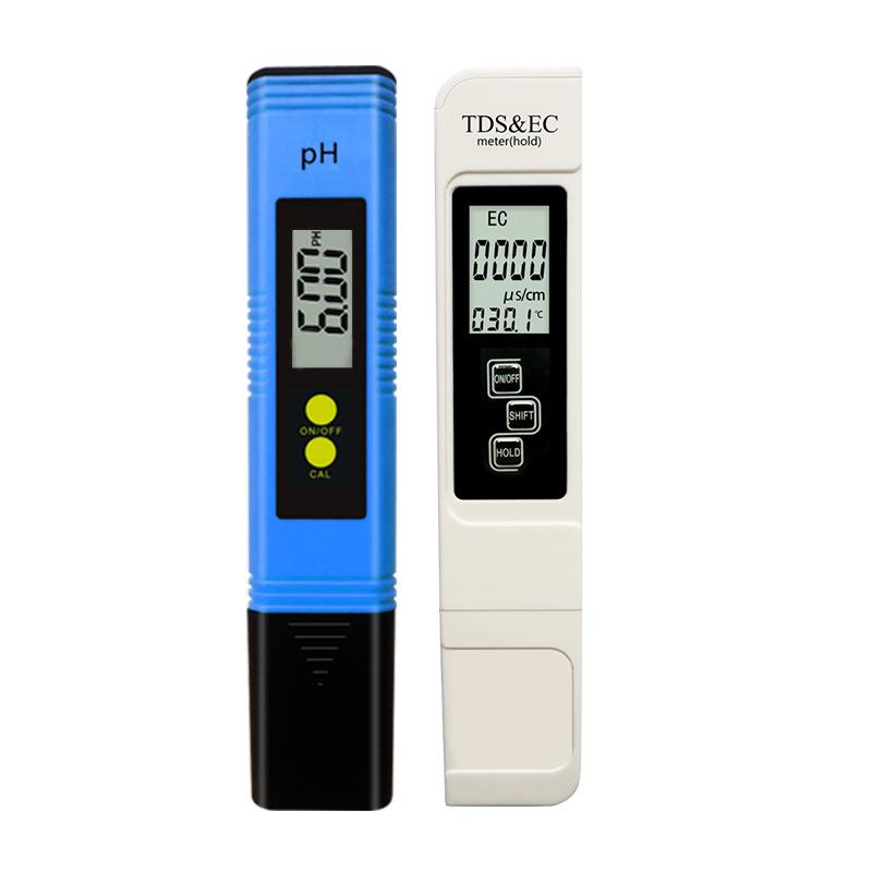 

2Pcs Water Quality Conductivity PH Detection Pen Conductivity Acid-base Detection Pen PH Tester Water Quality Testing Kit