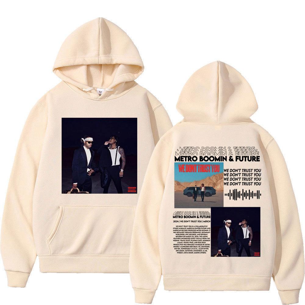 Sudadera con capucha de doble cara para hombre y mujer del rapero Metro Boomin