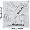 Horse Silicone Molds Flying Horse Fondant Mold Cake Decorating Tools Cupcake Topper Chocolate Candy Craft Gum Paste Polymer Clay