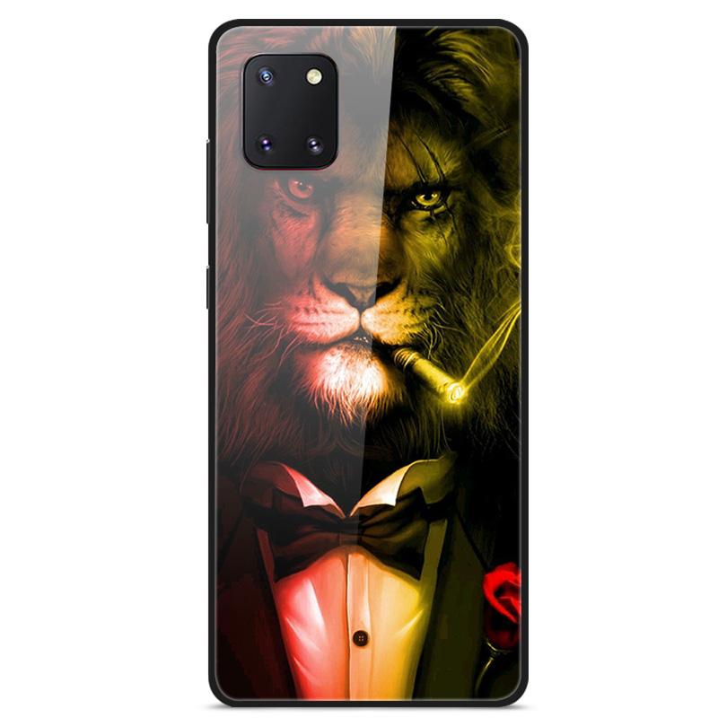 For Coque Samsung Note 10 Lite Case Tempered Glass Planet Space Cover for Samsung Galaxy Note10 Lite Case S10 Lite Glass Case