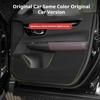 For Xpeng P7 2022 2023 2024 4Pcs Car Door Anti Kick Protection Pad Panel Alcan Tara Suede Auto Doors Anti-Dirty Cover Sticker