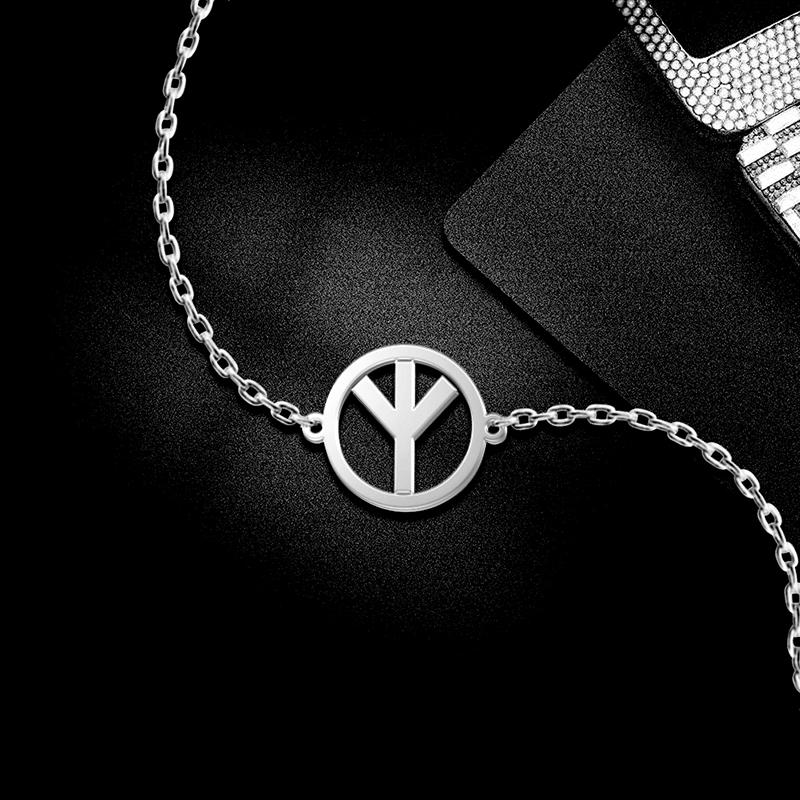 

Vintage Nordic Rune Necklace for Men Women Stainless Steel Viking Pendant Saint Gard Jewelry Gift Lemegeton Charm steel color