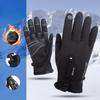 Winter Warm Adult Ski Gloves Zipper Touch Screen Motorcycle Riding Gloves Waterproof and Thickened Cold Proof
