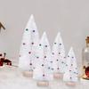 Artificial Mini Christmas Tree With White Bells And Snowy Pine Needles Stylish Festive Decoration