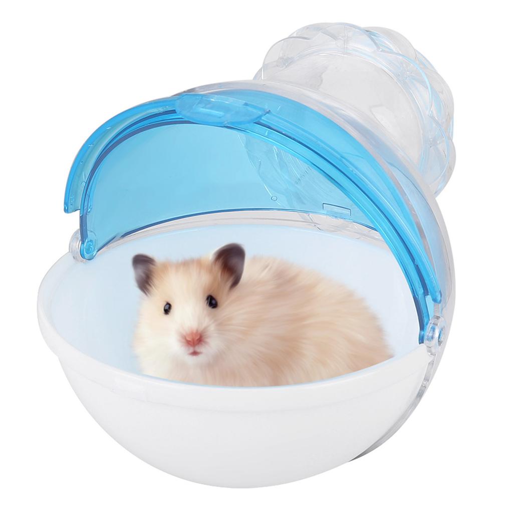 Acryl Kleintierkäfig Externes Badezimmer Toilette Haus für Hamster Meerschweinchen Baden Rosa