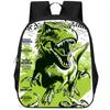Dinosaur Rex Backpack, 15-Inch Single-Layer Student Double-Layer Large-Capacity Backpack