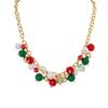 1 Piece of Christmas Bead Necklace with Acrylic Colored Beads Attached To the Neck for Women
