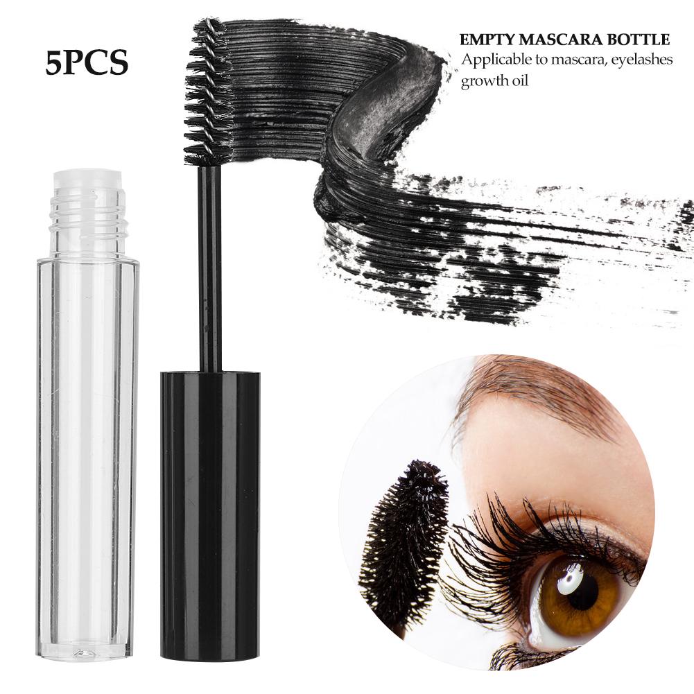 5pcs Empty Eyelashes Growth Oil Tube Container Mascara Dispenser Bottle
