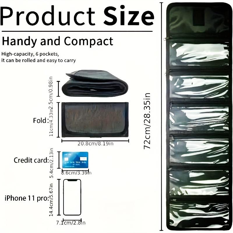 Money Organizer For Cash With 6 Zippered Pocket, Multipack Money Pouch, Cash Bill Organizer, Envelope Wallet Money Bag